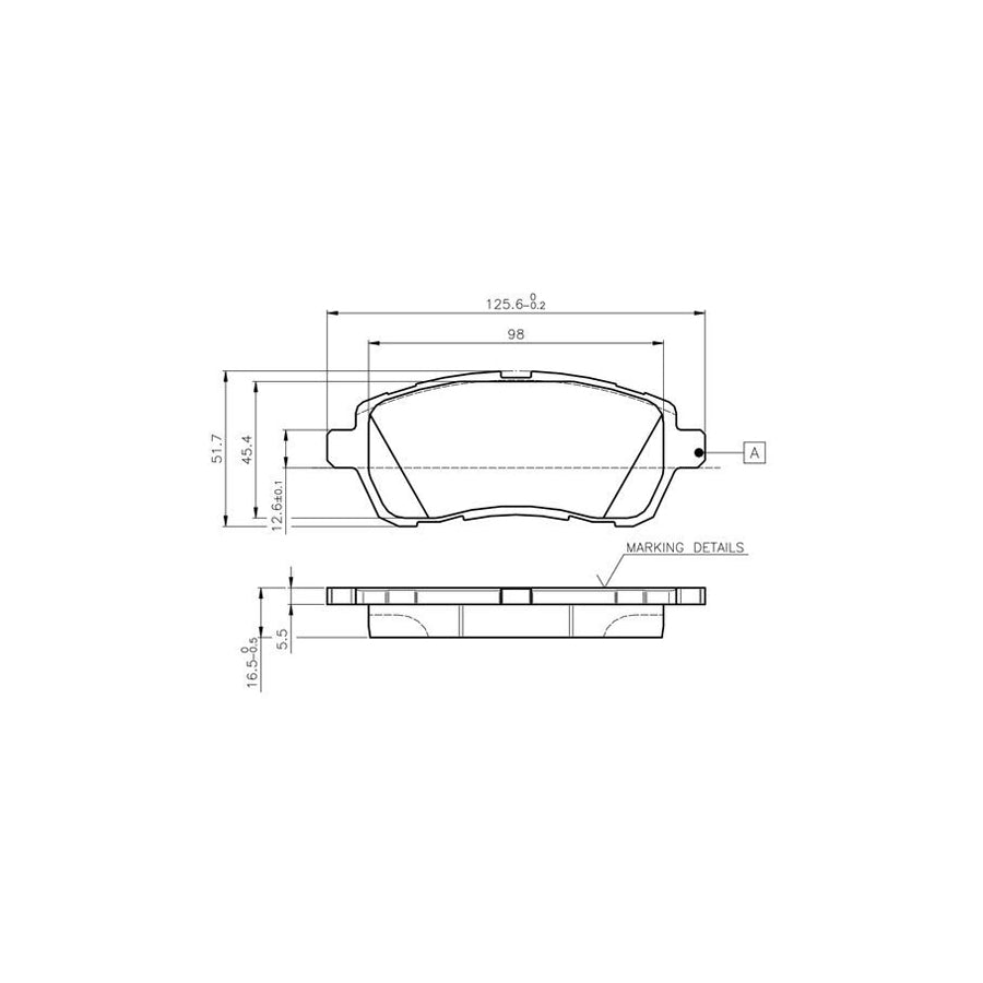 Bosch 0986Tb3083 Brake Pad Set Excl Wear Warning Contact