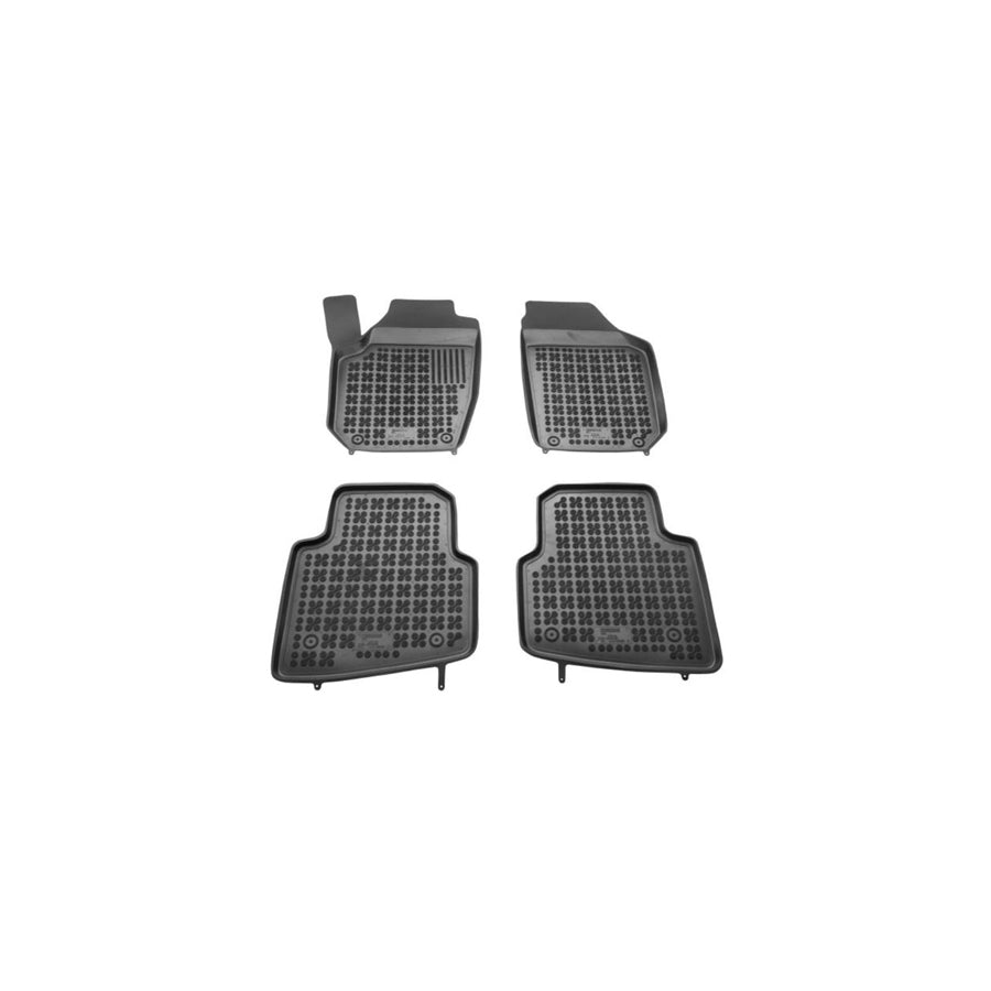 REZAW PLAST Tailored 200205 Floor mat set for SKODA Roomster (5J) Elastomer, Front and Rear, Quantity: 4, Black