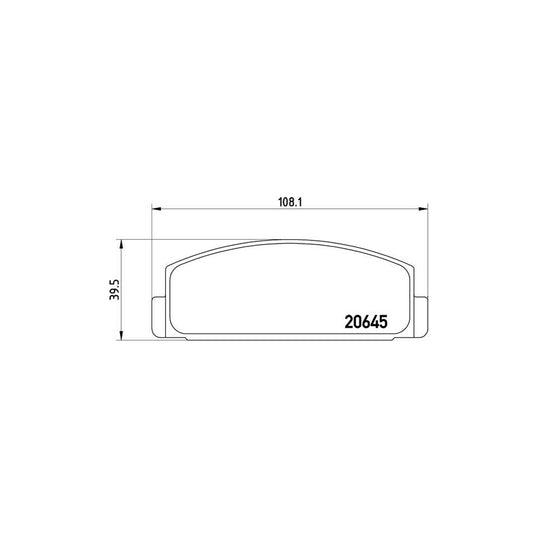 Brembo P 54 003 Brake Pad Set Excl Wear Warning Contact