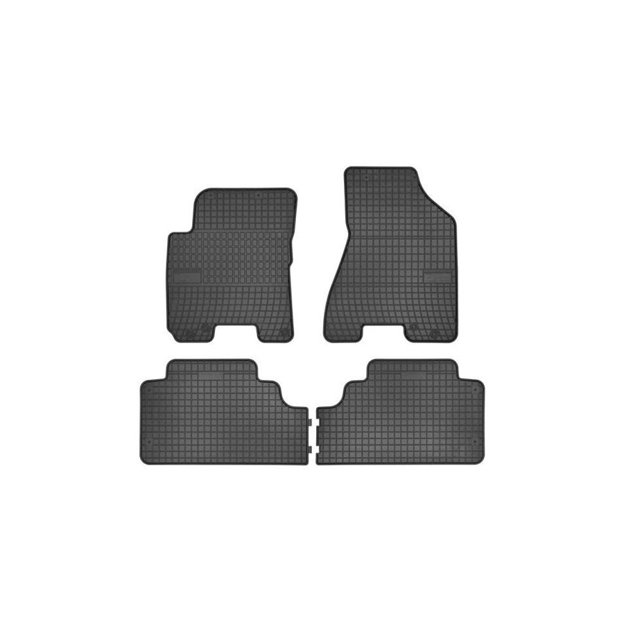 FROGUM Tailored 0436 Floor mat set Elastomer, Front and Rear, Quantity: 4, Black, (LHD)