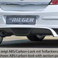 Rieger 00099333 Opel Astra H Rear Diffuser for Twin Tailpipe Left - Carbon-Look