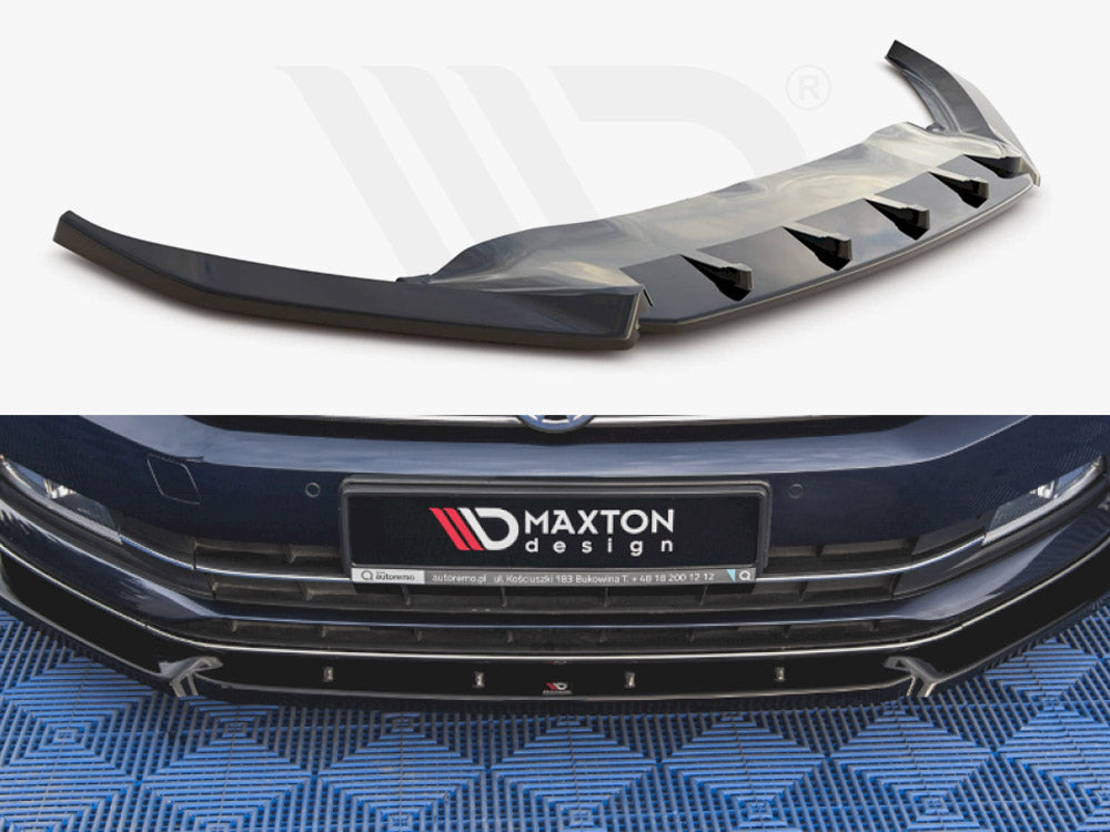 Maxton Design VW-PA-B8-FD2T Front Splitter V2 VW Passat B8 (2014-2019) | Duco Car Parts UK Car Parts