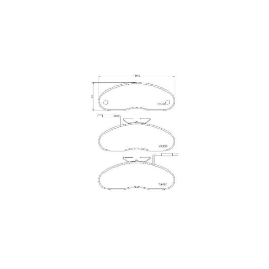 Brembo P 56 019 Brake Pad Set