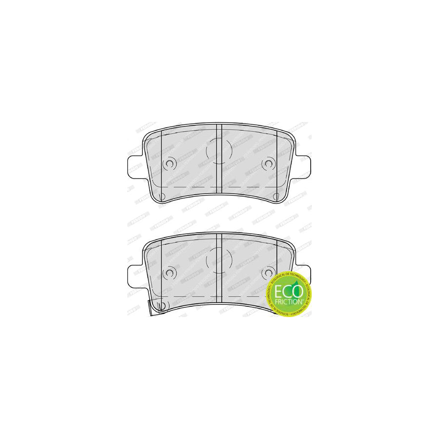Ferodo Premier Eco Friction Fdb4209 Brake Pad Set With Acoustic Wear Warning With Accessories