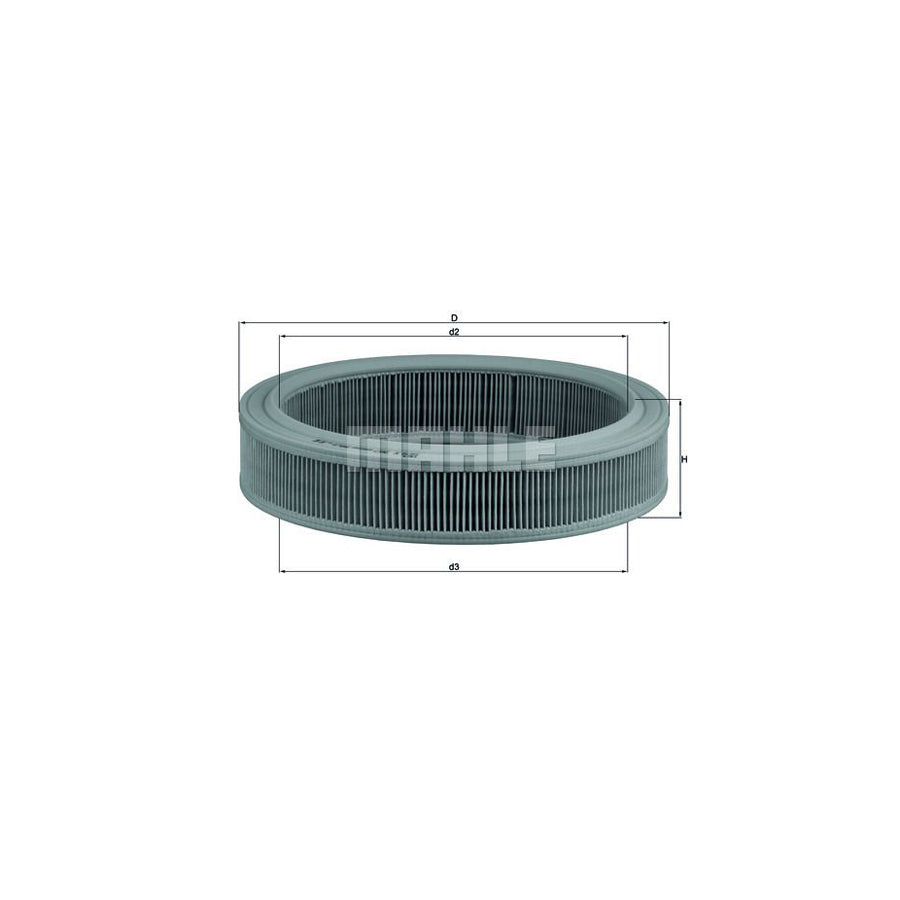 MAHLE ORIGINAL LX 202 Air Filter Filter Insert