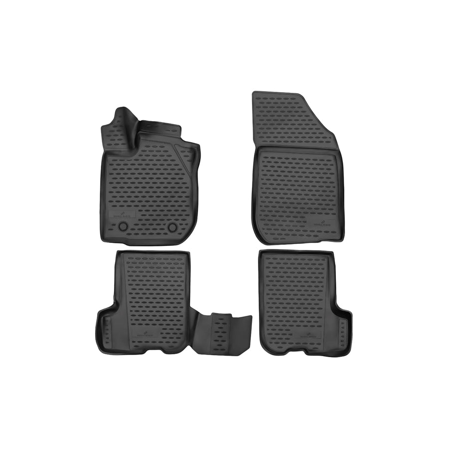 WALSER Tailored, XTR 75136 Floor mat set Elastomer, Front and Rear