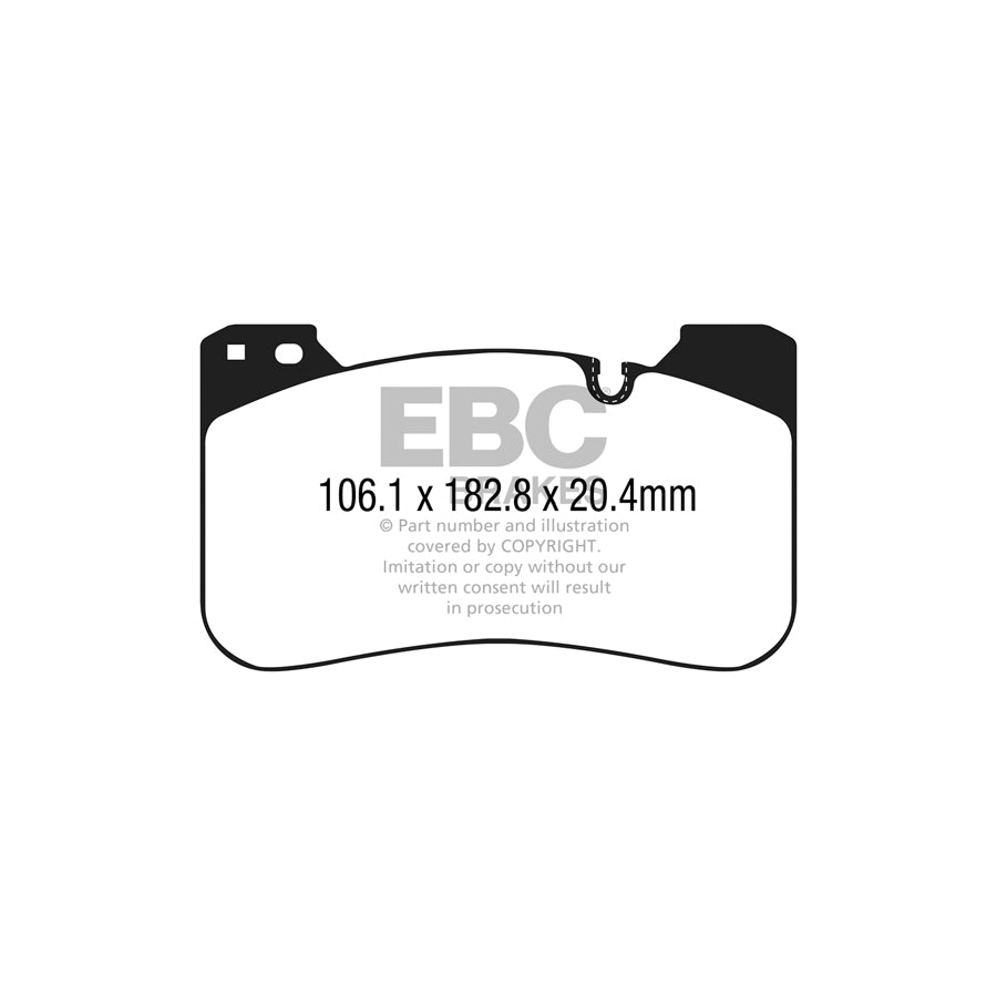 EBC BMW F90 M5 Bluestuff NDX Trackday Front Brake Pads - Brembo Caliper (Pair)