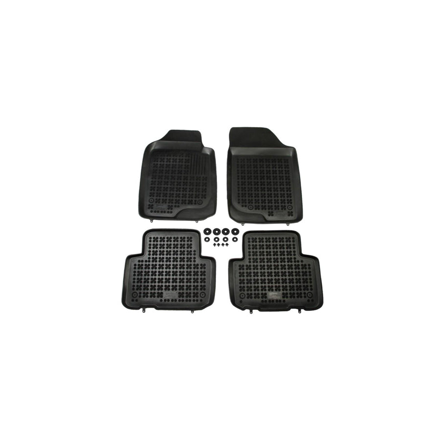 REZAW PLAST 201003 Floor mat set for KIA Carens III (UN) Elastomer, Front and Rear, Quantity: 4, Black