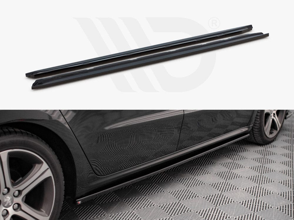 Maxton Design PE-508-1F-GT-SD1T Side Skirts Diffusers Peugeot 508 Gt MK1 Facelift (2014-2018) | Duco Car Parts UK Car Parts
