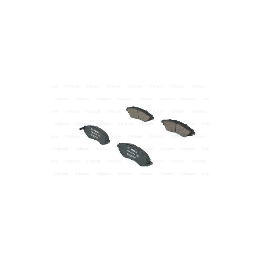Bosch 0986424474 Brake Pad Set With Acoustic Wear Warning With Anti Squeak Plate BP243