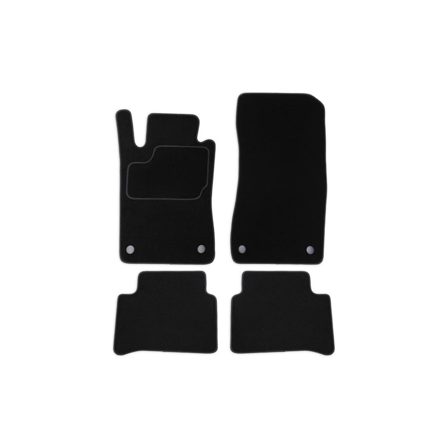 MAMMOOTH Tailored A041 MER185 PRM 01 Floor mat set suitable for MERCEDES-BENZ E-Class Saloon (W211) Textile, Front and Rear, Quantity: 4, Black