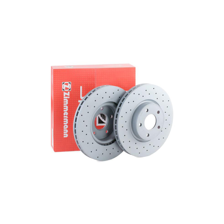 ZIMmERMANN SPORT COAT Z 250 1365 52 Brake Disc for FORD MONDEO Internally Vented Perforated Coated High carbon