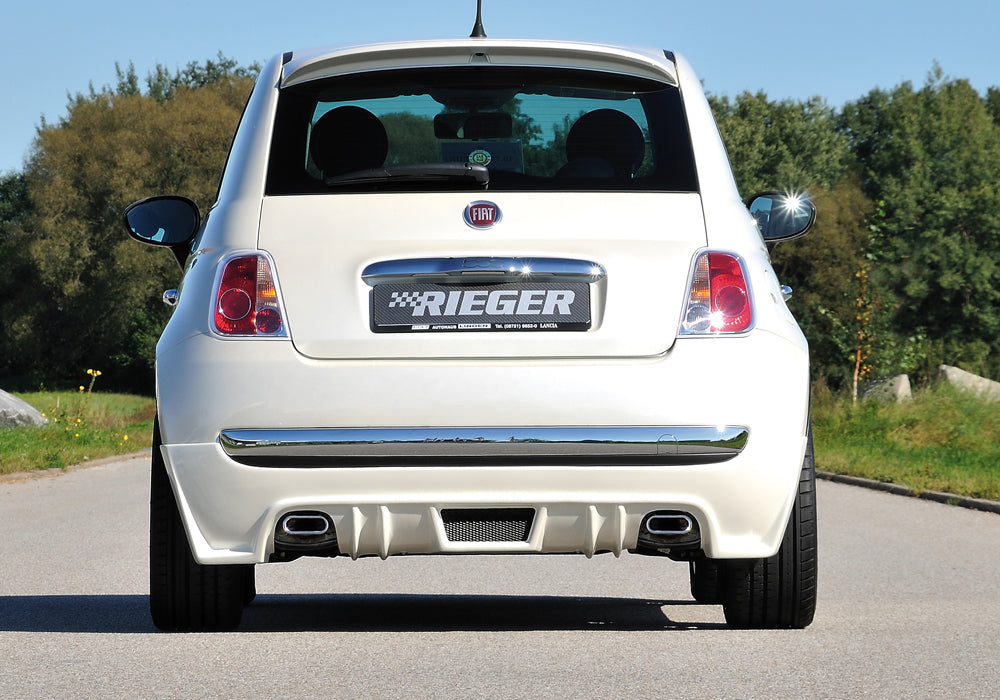 Rieger 00056069 Fiat 500 (312) Rear Diffuser for Sport Tailpipe Left & Right -  Matte Black