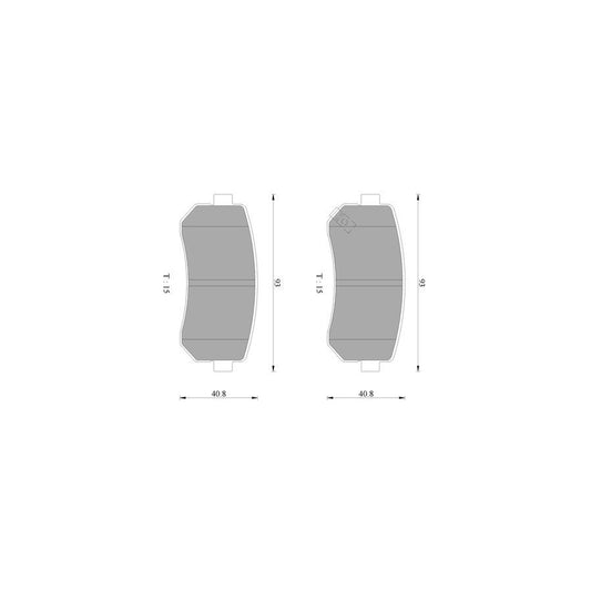 Bosch 0986Ab9149 Brake Pad Set For Kia Cerato Saloon Ld BP9149