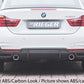 Rieger 00088072 BMW 4 Series F32 F33 F36 Rear Diffuser for Original Tailpipe Left & RIght - Glossy Black