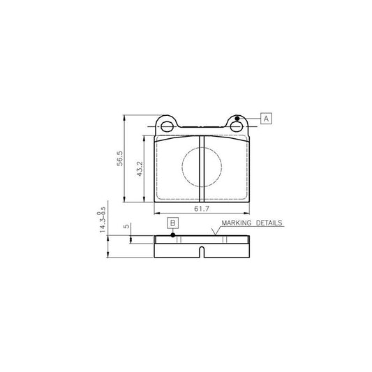 Bosch 0986Tb2470 Brake Pad Set Excl Wear Warning Contact