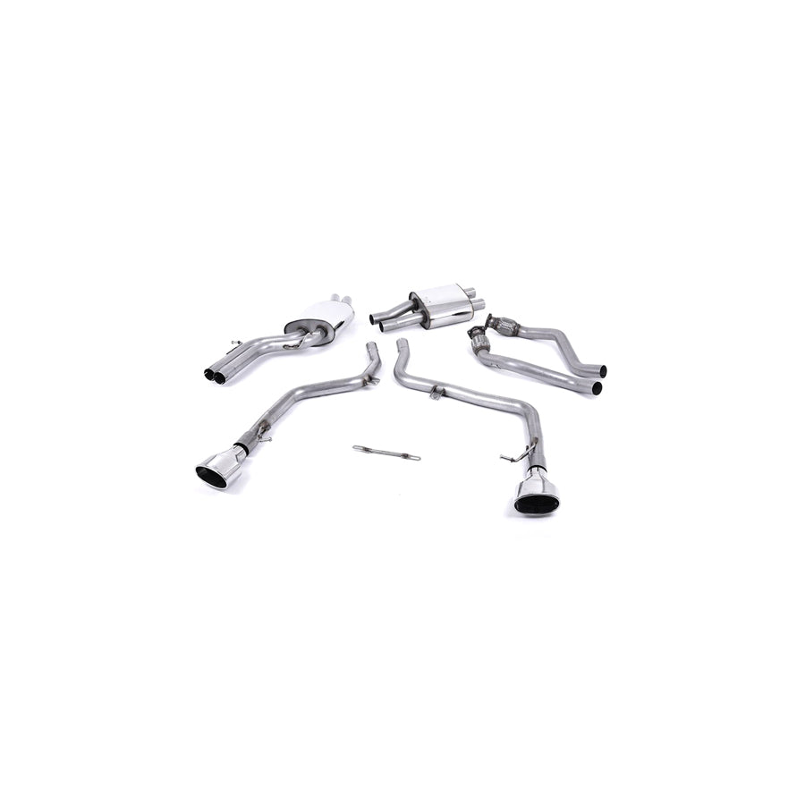 MillTek Audi S5 B8 Non-Resonated Race Cat-Back Exhaust