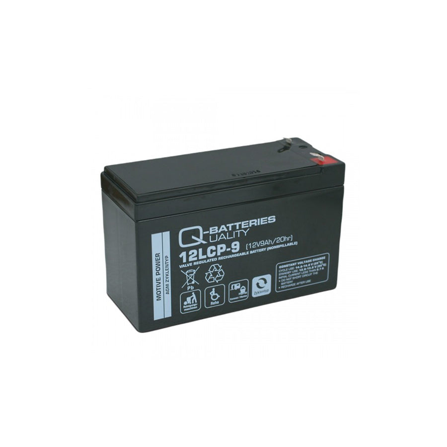 Q-Batteries 12LCP9 / 12V 9Ah lead acid battery Cycle type AGM Deep Cycle VRLA