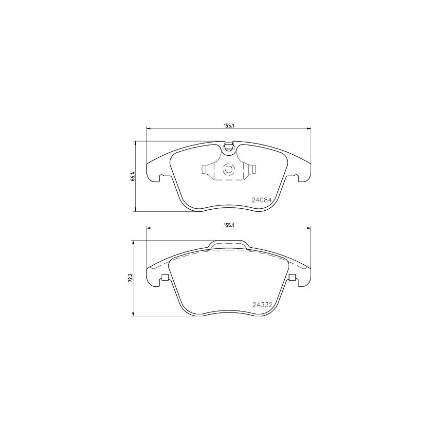Hella 8DB 355 013 731 Brake Pad Set Incl Wear Warning Contact