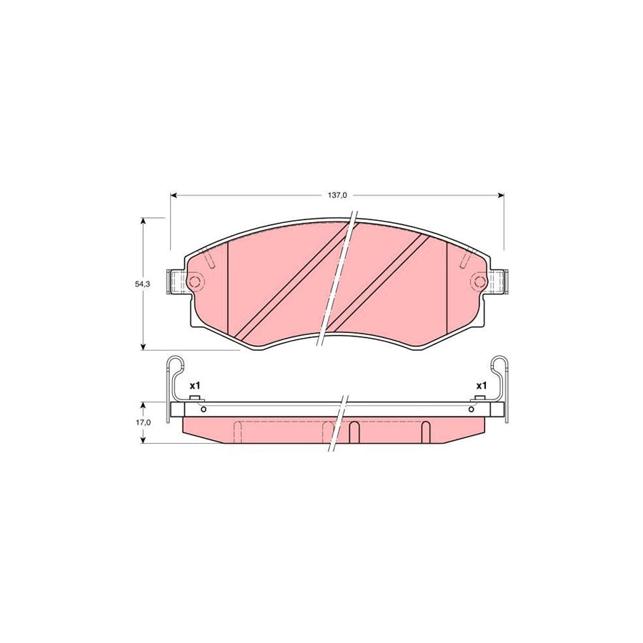 TRW Gdb3169 Brake Pad Set With Acoustic Wear Warning
