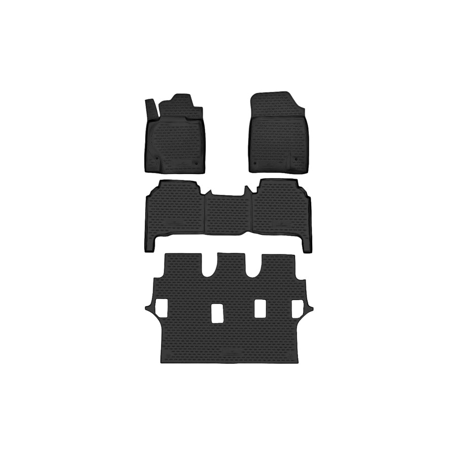 WALSER Tailored, XTR 75123 Floor mat set Centre, Front and Rear