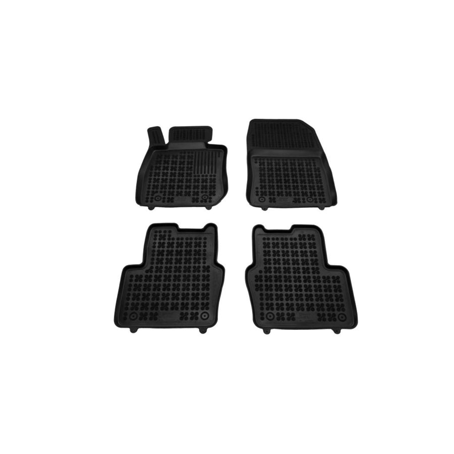 REZAW PLAST 200815 Floor mat set for MAZDA CX-3 (DK) Elastomer, Front and Rear, Black