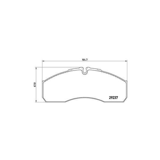 Brembo P 50 083 Brake Pad Set Suitable For Mercedes Benz Sprinter 5 T Platform Chassis W905 Prepared For Wear Indicator