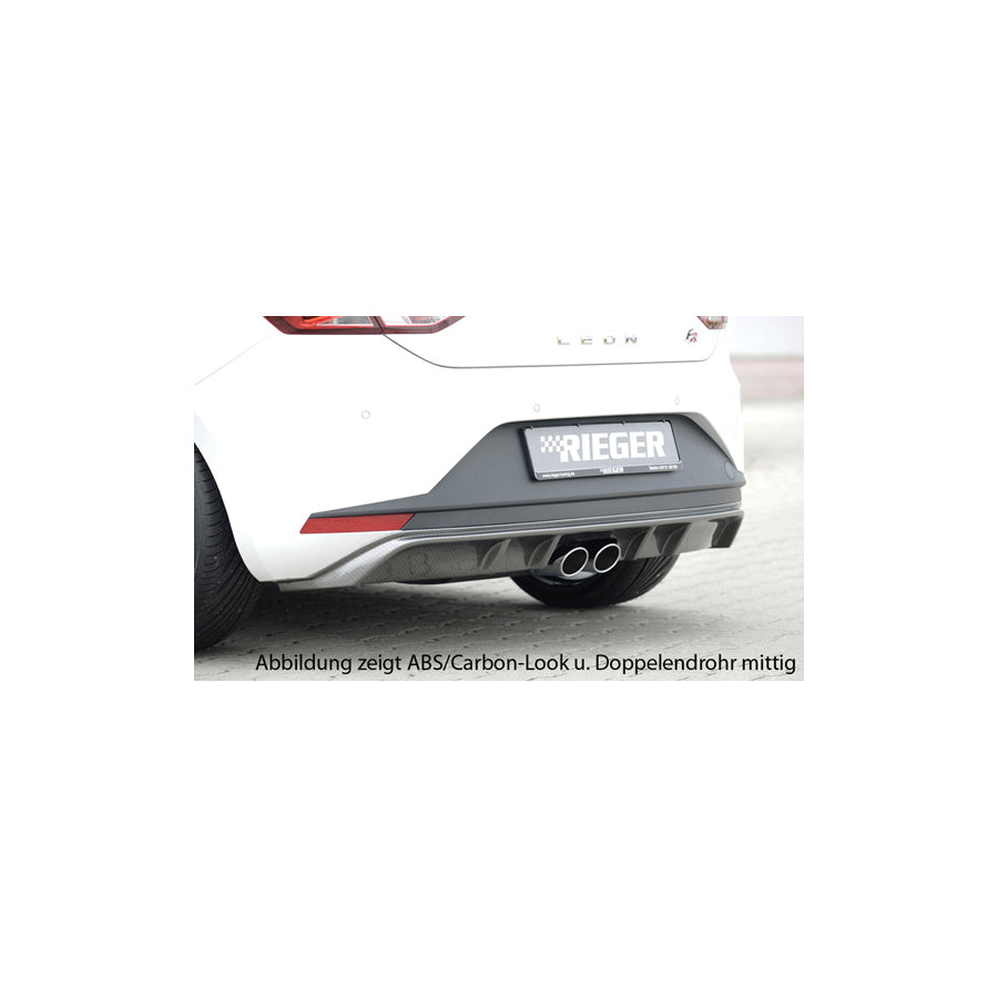 Rieger 00088032 Seat 5F Leon Rear Diffuser 1 |ML Performance UK Car Parts