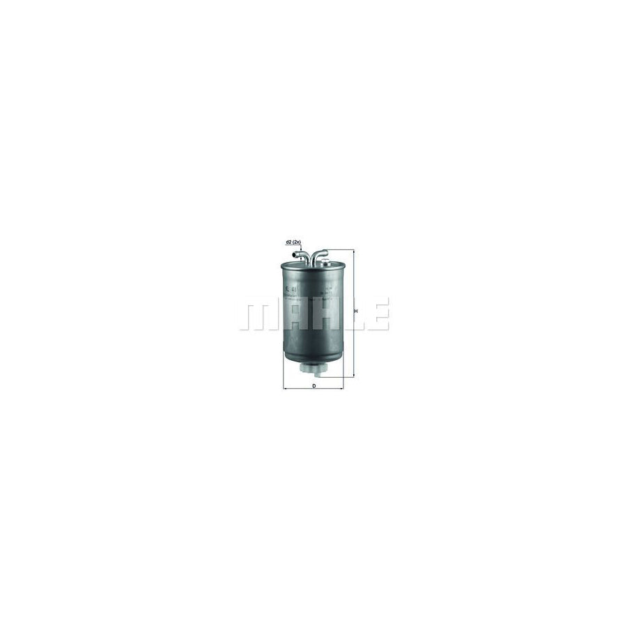 MAHLE ORIGINAL KL 41 Fuel filter In-Line Filter