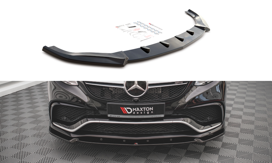 Maxton Design ME-GLE-C292-AMG-FD1T Front Splitter V.1 Mercedes Benz GLE63 AMG Coupe C292 | Duco Car Parts UK Car Parts