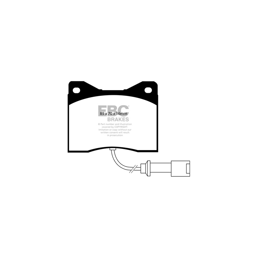 EBC PLK1398 BMW E12 Yellowstuff Pads and Brake Line Performance Pack - ATE Caliper 2 | Duco Car Parts UK Car Parts