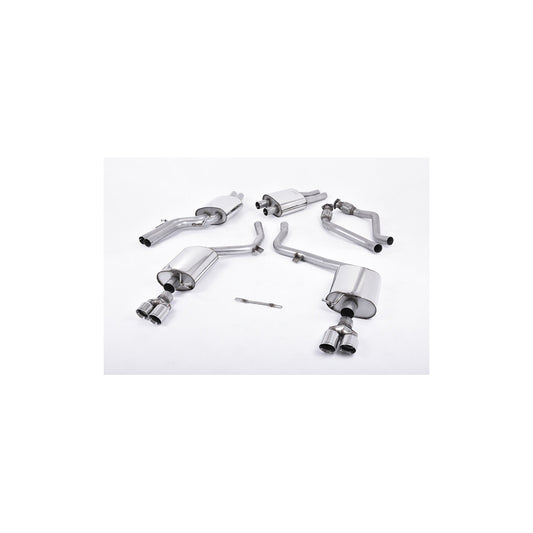 MillTek Audi B8 Resonated Cat-Back Exhaust (S4 & S5)