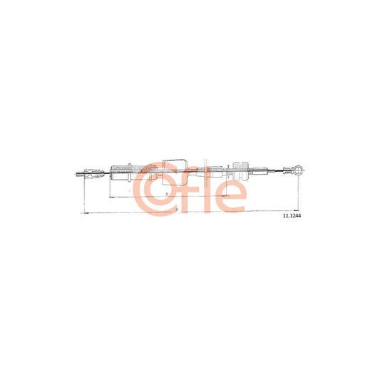 COFLE 11.1244 Throttle Cable | Duco Car Parts UK Car Parts