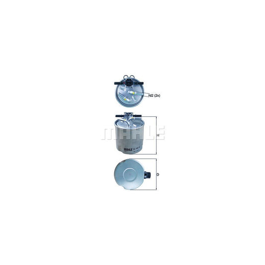 MAHLE ORIGINAL KL 440/40 Fuel filter In-Line Filter