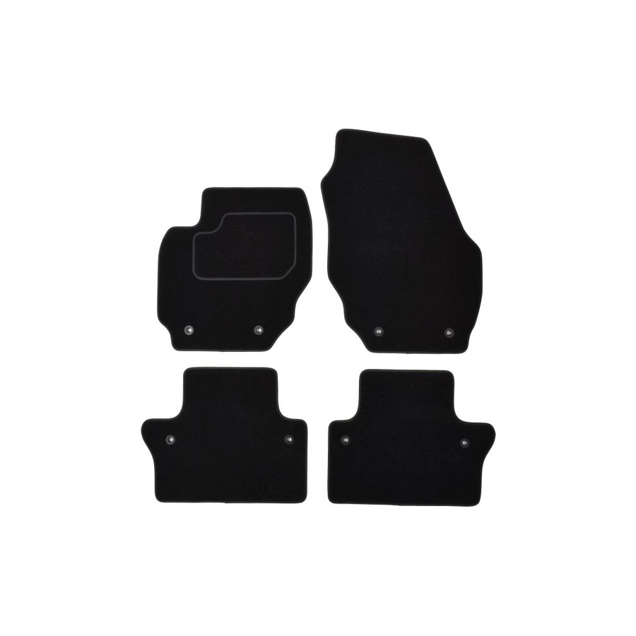 MAMMOOTH A041 VOL170 PRM 01 Floor mat set for VOLVO XC70 II Estate (P24, 136) Textile, Front and Rear, Quantity: 4, Black
