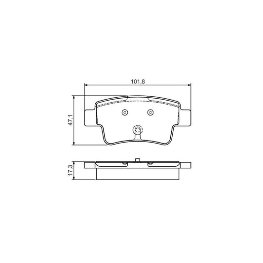 Bosch 0986495111 Brake Pad Set With Mounting Manual BP1546