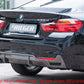 Rieger 00088071 BMW 4 Series F32 F33 F36 Rear Diffuser for Original Twin Tailpipe Left - Glossy Black