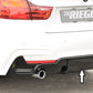 Rieger 00088070 BMW 4 Series F32 F33 F36 Rear Diffuser