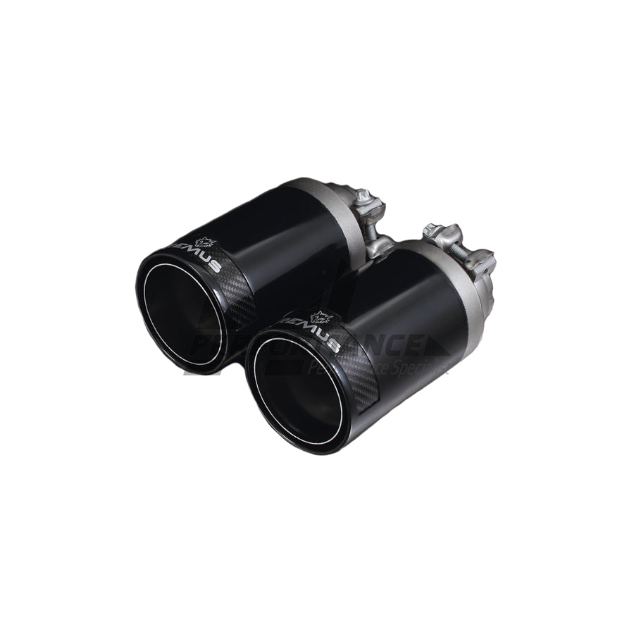 Remus BMW Mini Audi B58 F22 F23 F54 B8 Street Race Black Tailpipes Pair (M240i, Cooper S Clubman, JCW ALL4 & A4)