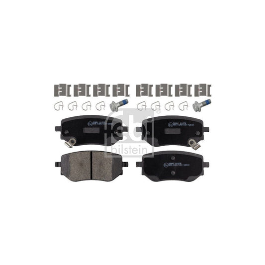 Febi Bilstein 16981 Brake Pad Set Suitable For Mercedes Benz X Class Rear Axle With Acoustic Wear Warning With Attachment Material