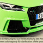 Rieger 00055176 Audi 8J 8J1-FV 8S TTRS Front Splitter -  Matte Black