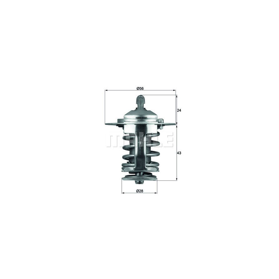 MAHLE ORIGINAL TX 70 82 Engine thermostat Opening Temperature: 82°C, without gasket / seal