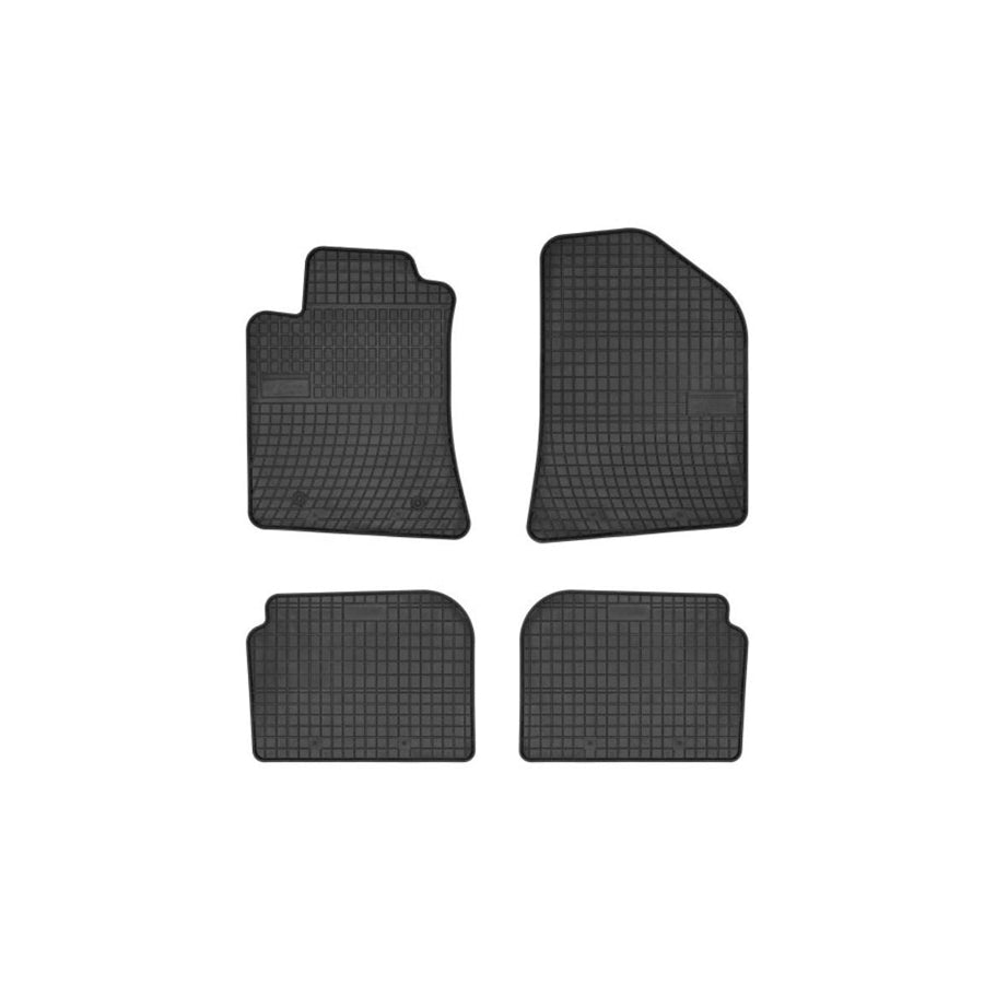 FROGUM Tailored 0800 Floor mat set for TOYOTA AVENSIS Elastomer, Front and Rear, Quantity: 4, Black, (LHD)