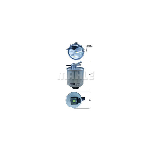 MAHLE ORIGINAL KL 440/36 Fuel filter In-Line Filter
