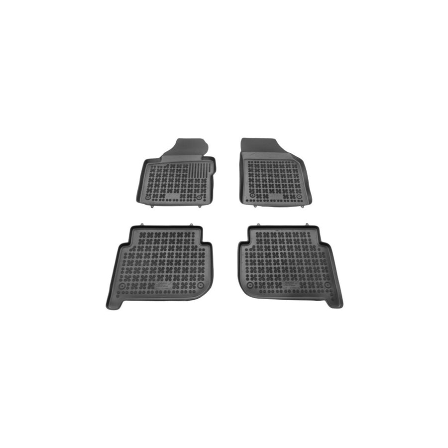 REZAW PLAST Tailored 200104 Floor mat set for VW TOURAN Elastomer, Front and Rear, Quantity: 4, Black
