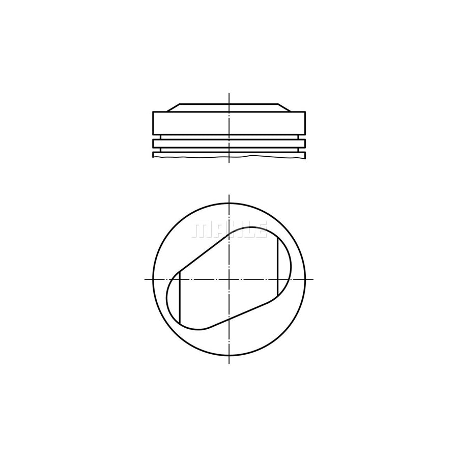 MAHLE ORIGINAL 039 71 00 Piston 78,0 mm, with piston rings