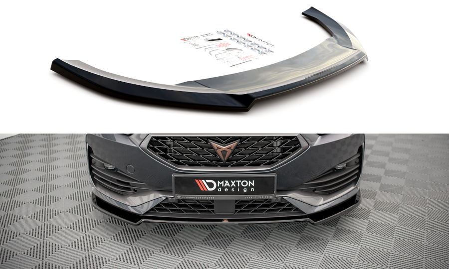 Maxton Design CU-LE-1-FD2T Front Splitter V.2 Cupra Leon | Duco Car Parts UK Car Parts