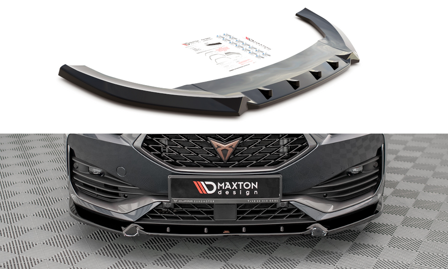 Maxton Design CU-LE-1-FD1T Front Splitter V.1 Cupra Leon | Duco Car Parts UK Car Parts