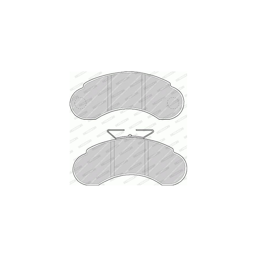 Ferodo Premier Fvr941 Brake Pad Set Not Prepared For Wear Indicator With Brake Caliper Screws