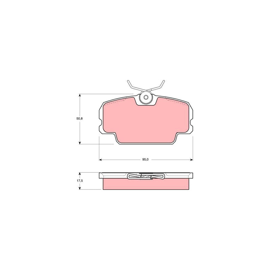 TRW Gdb434 Brake Pad Set Not Prepared For Wear Indicator With Brake Caliper Screws With Accessories